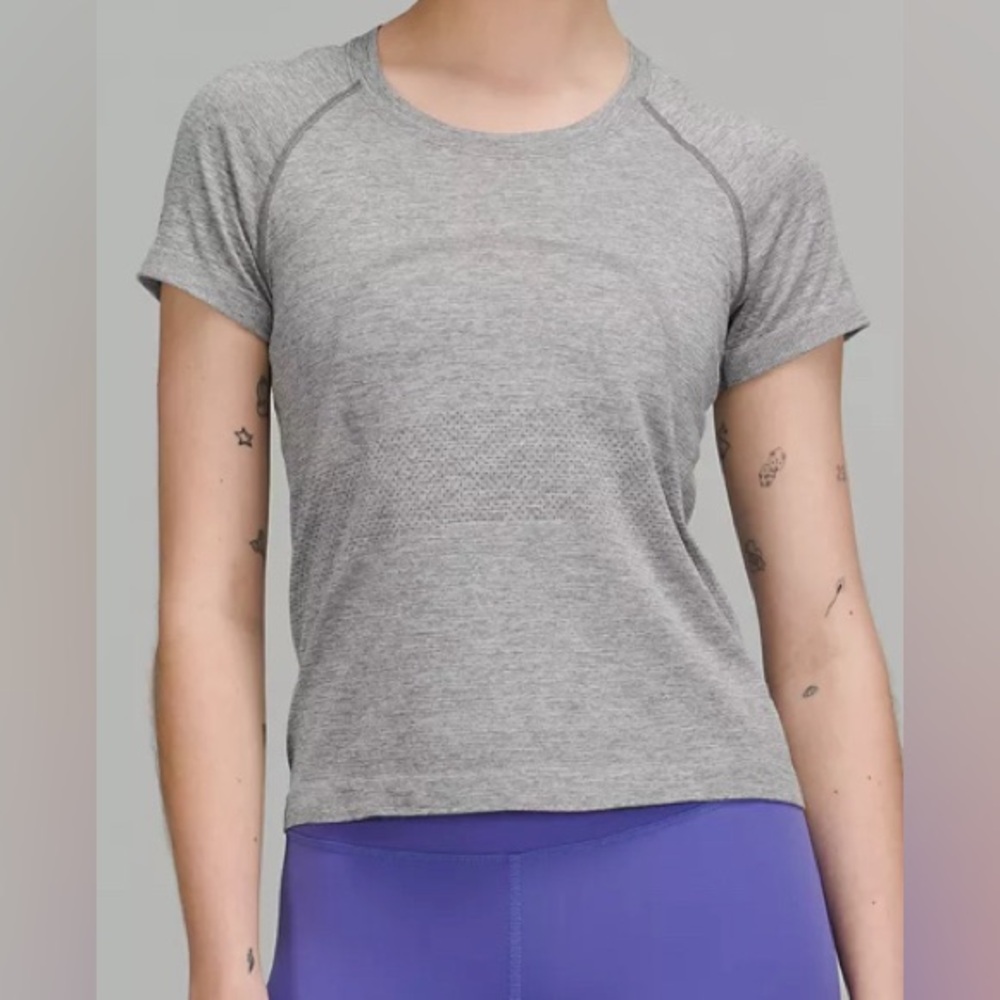 grey lululemon swiftly tech t shirt